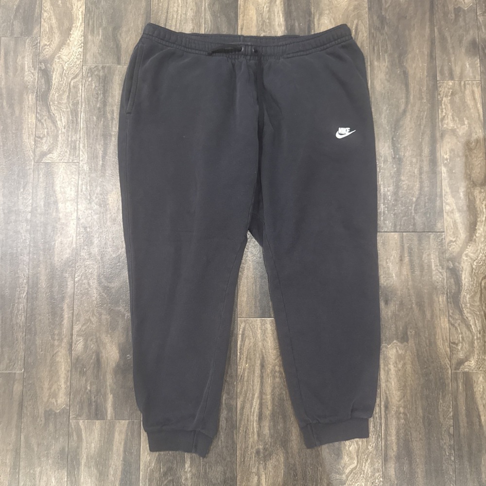 Nike Fleece Tapered Sweatpants Joggers Athletic Wear Men's Size XXL Black